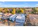 Scenic aerial view of the property in a quiet neighborhood at 3459 E Mockingbird Dr, Gilbert, AZ 85234