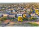 An aerial view shows the property's location, mature trees, and neighborhood layout at 3459 E Mockingbird Dr, Gilbert, AZ 85234