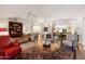 Bright living room with stylish furnishings, hardwood floors, and a decorative rug at 3648 N 162Nd Ave, Goodyear, AZ 85395