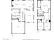 Combined floorplan of both levels, showing room sizes, and the overall layout at 3708 E Bruce Ave, Gilbert, AZ 85234