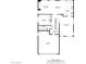 Detailed floorplan showcasing the layout of the first floor including the kitchen and living room at 3708 E Bruce Ave, Gilbert, AZ 85234