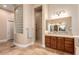 A modern main bathroom featuring tiled shower at 42043 N Bradon Way, Phoenix, AZ 85086