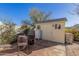 A well-maintained outdoor storage shed offers practical solutions and complements the landscape at 44706 N 10Th Way, New River, AZ 85087