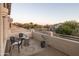 Relaxing balcony with comfortable seating and scenic neighborhood views, ideal for enjoying the outdoors at 7357 E Rochelle Cir, Mesa, AZ 85207