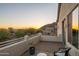 Inviting balcony with views of the mountains and desert landscape, perfect for enjoying the Arizona sunset at 7357 E Rochelle Cir, Mesa, AZ 85207