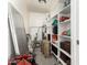 Organized storage room with ample shelving for tools and household items at 1549 W Peralta Ave, Mesa, AZ 85202