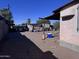 Backyard with covered patio, offering a relaxing outdoor space and desert landscape at 1634 S 5Th St, Phoenix, AZ 85004