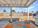 Spacious backyard featuring a covered patio and a grill at 3328 W Charter Oak Rd, Phoenix, AZ 85029