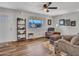 Inviting living room featuring hardwood floors, comfortable seating, and natural light at 3328 W Charter Oak Rd, Phoenix, AZ 85029