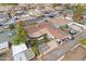 Aerial view of a home with a large backyard, patio and view of neighborhood at 3331 W Sells Dr, Phoenix, AZ 85017