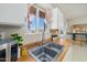 Close-up of stainless steel kitchen sink and butcher block countertop with desert view at 417 W Sunset Dr, Mammoth, AZ 85618