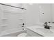 Bathroom featuring a bathtub, shower, sink, and tile floors at 4513 W 95Th Dr, Tolleson, AZ 85353