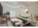 Serene bedroom with soft lighting, a stylish workspace, and a minimalist design at 4754 N 14Th St, Phoenix, AZ 85014