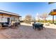 Community outdoor seating area with tables, lounge furniture, and relaxing ambiance at 5460 S Dillon Cir, Mesa, AZ 85212