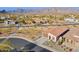 Attractive desert home with a tile roof, desert landscaping, and views of the nearby mountains at 7165 S Bruins Rd, Gold Canyon, AZ 85118