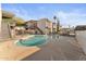 Community swimming pool featuring a modern complex and meticulously kept landscaping at 7325 E Northland Dr # 12, Scottsdale, AZ 85251