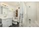 Updated bathroom with tile shower and modern vanity at 2618 N 15Th St, Phoenix, AZ 85006