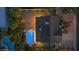 Aerial view of backyard pool, patio area, house, and mature landscaping at 5916 E Hearn Rd, Scottsdale, AZ 85254