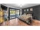 Modern main bedroom features a large window and stylish decor at 5916 E Hearn Rd, Scottsdale, AZ 85254