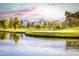 Beautiful view of the pond at the golf course at 7155 E Oakmont Dr, Paradise Valley, AZ 85253