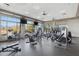 Well-equipped gym with various exercise machines and scenic views, offering a great workout experience at 11021 E Castle Dome Trl, Gold Canyon, AZ 85118