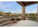 Spacious balcony overlooking desert landscape offers serene views at 11082 E Mark Ln, Scottsdale, AZ 85262