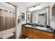 Bathroom featuring dual sinks, generous counter space and decorative touches at 11451 E Starkey Ave, Mesa, AZ 85212