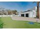 Spacious backyard with a putting range and ample parking at 11745 N 99Th St, Scottsdale, AZ 85260