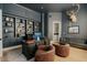An elegant office space with custom built-ins and wood flooring at 11745 N 99Th St, Scottsdale, AZ 85260