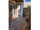 Outdoor area with sliding glass door and storage closet for residents at 16402 N 31St St # 134, Phoenix, AZ 85032