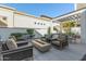 Inviting patio area featuring comfortable seating, an outdoor fire pit, and a pergola for shade at 1717 E Morten Ave # 16, Phoenix, AZ 85020