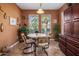 Cozy breakfast nook with natural light and views of the desert landscape at 18400 N Deer Grass Ct, Surprise, AZ 85374