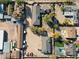 Aerial view of the property showcasing the home's layout and large lot at 2718 E Campo Bello Dr, Phoenix, AZ 85032