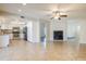 Open-concept floor plan with kitchen views, stainless steel appliances and granite countertops at 3632 W Kelton Ln, Phoenix, AZ 85053
