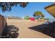 Backyard featuring new solar panels and lush landscaping at 414 W Piute Ave, Phoenix, AZ 85027