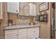 Bright laundry room with cabinets and loads of decorative touches at 19839 N 267Th Ave, Buckeye, AZ 85396