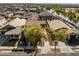 Beautiful aerial shot of a suburban home showcasing its well-kept yard and community at 20821 W Ridge Rd, Buckeye, AZ 85396