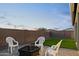 Cozy backyard with a fire pit surrounded by comfortable seating and durable pavers at 23282 S 229Th Pl, Queen Creek, AZ 85142