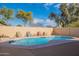 Backyard pool area with multiple chairs around the pool at 2528 W Mericrest Way, San Tan Valley, AZ 85144