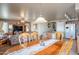 View of open dining room, living area, and kitchen, showing layout at 2528 W Mericrest Way, San Tan Valley, AZ 85144