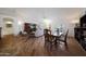 Spacious living room with wood flooring and a view of the outdoor patio at 3777 N 162Nd Ave, Goodyear, AZ 85395
