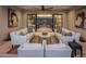 Comfortable outdoor living space with plush seating and views of the landscaped yard at 7508 E Laredo Ln, Scottsdale, AZ 85250