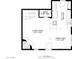 First floor plan featuring an open layout with living room, kitchen, dining area, and bathroom, highlighting the space's functionality at 8841 S 48Th St # 1, Phoenix, AZ 85044