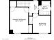 Second floor plan showing a primary bedroom, additional bedroom, bathroom, and hall, demonstrating bedroom and bathroom placements at 8841 S 48Th St # 1, Phoenix, AZ 85044