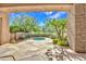 Private hot tub area with landscaped yard at 10040 E Happy Valley Rd # 449, Scottsdale, AZ 85255