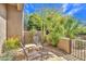 Charming patio with desert landscaping, seating, and a cozy atmosphere at 10040 E Happy Valley Rd # 449, Scottsdale, AZ 85255