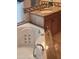 Bathroom featuring a jacuzzi tub, granite counters, and tiled walls around a vanity at 10236 W Westwind Dr, Peoria, AZ 85383