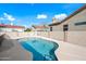 Backyard pool with cool blue water provides a refreshing escape with desert landscaping at 10895 E Mission Ln, Scottsdale, AZ 85259