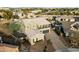 Aerial view of home showcasing the two-story layout, balcony, and a well-manicured lot at 1180 E Ibis St, Gilbert, AZ 85297