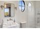 Bright bathroom with vanity, stylish fixtures, and natural light at 13808 S Canyon Dr, Phoenix, AZ 85048